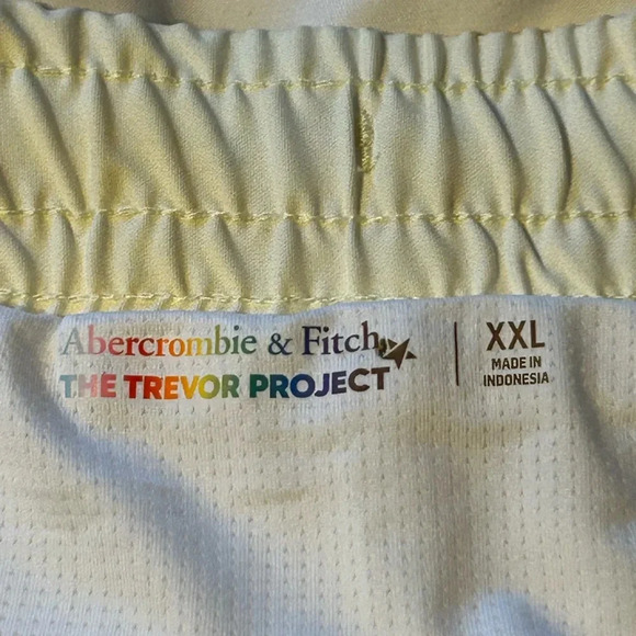 ABERCROMBIE & FITCH Trevor Project XXL Cabana Swim Trunks Rainbow Ombre Pride - Picture 4 of 7